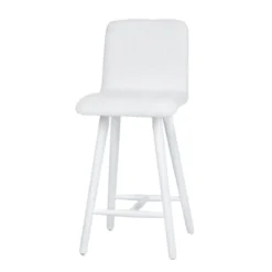Sessio Plaza Tabouret snack scandinave en tissu et pieds coniques en bois><noscript><img width=