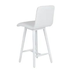 Sessio Plaza Tabouret snack scandinave en tissu et pieds coniques en bois><noscript><img width=