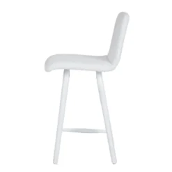 Sessio Plaza Tabouret snack scandinave en tissu et pieds coniques en bois><noscript><img width=