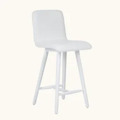 Sessio Plaza Tabouret snack scandinave en tissu et pieds coniques en bois><noscript><img width=