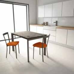 Cancio Poker Table extensible Dekton pieds métal> Table De Cuisine|Table Pour Petit Espace