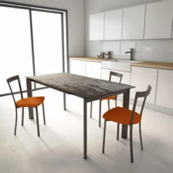 Cancio Poker Table extensible Dekton pieds métal> Table De Cuisine|Table Pour Petit Espace