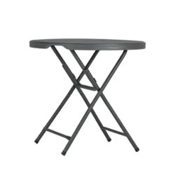 PraxisTable pliante ronde gris foncé> Table Pour Petit Espace