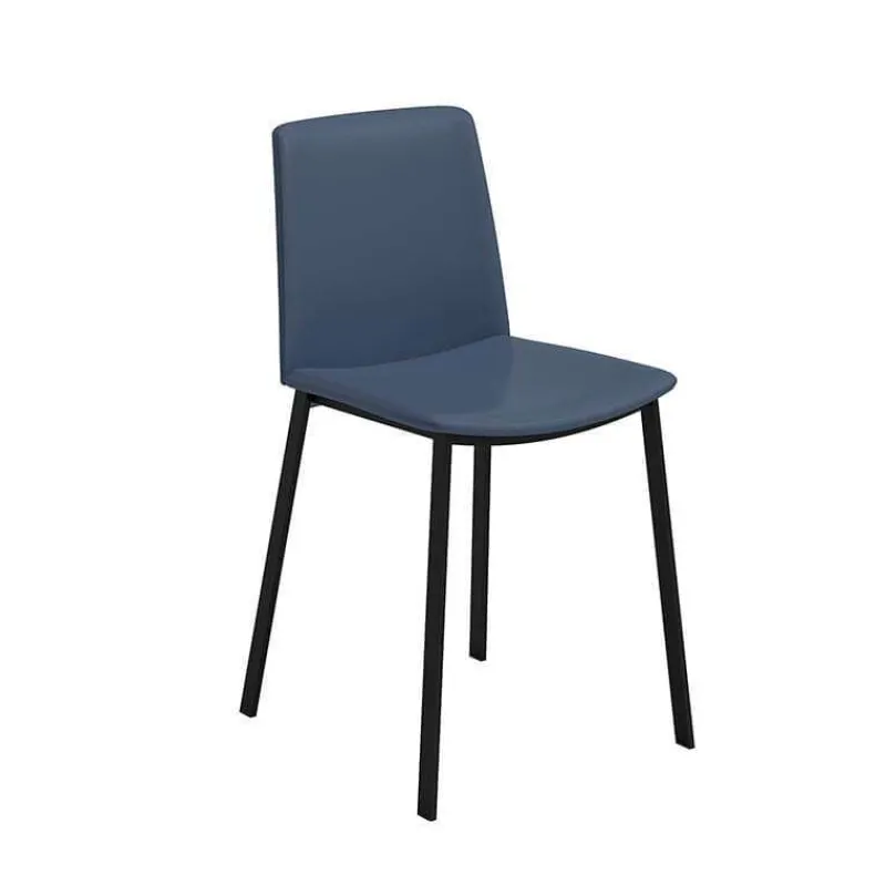 Perfecta Primera Chaise belge moderne rembourrée en simili avec pieds en métal> Chaise De Cuisine|Chaise De Salle à Manger