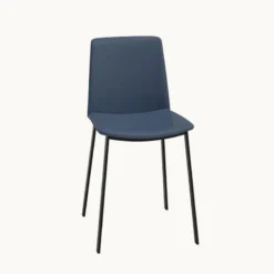 Perfecta Primera Chaise belge moderne rembourrée en simili avec pieds en métal><noscript><img width=