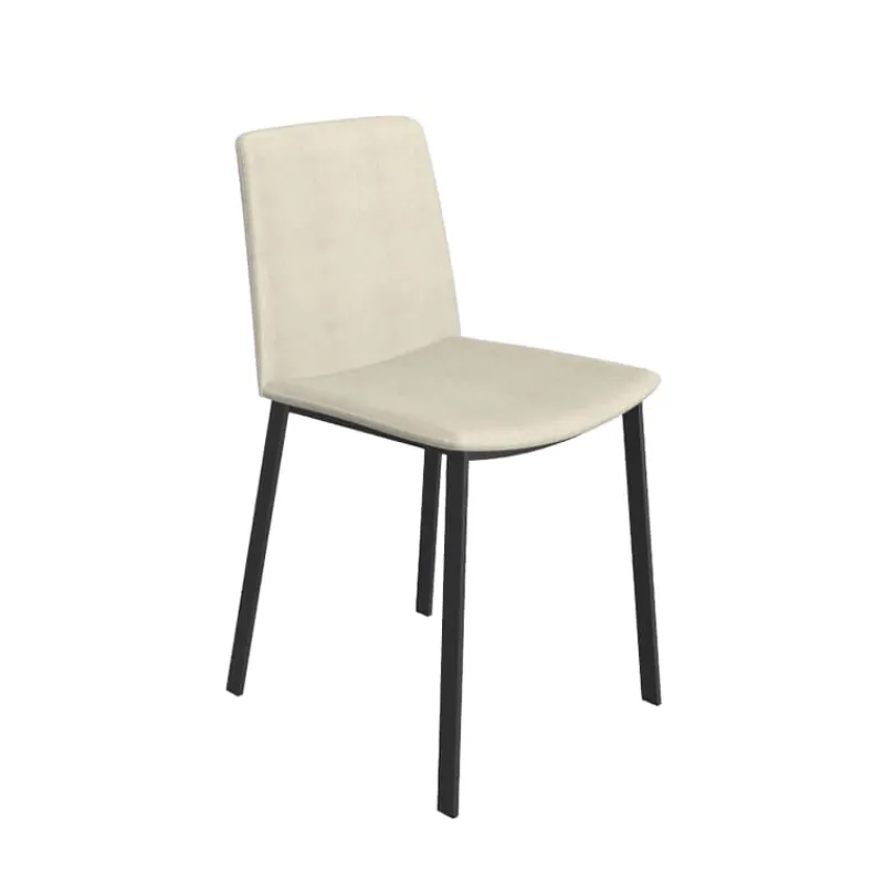 Perfecta Primera Chaise moderne tissu et pieds métal> Chaise De Salle à Manger