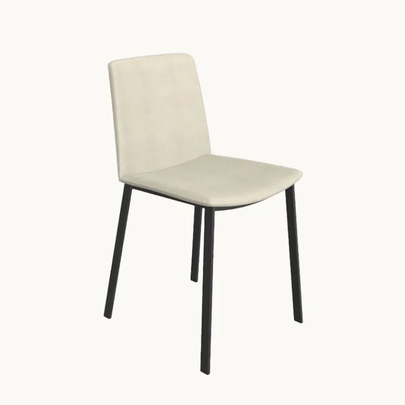 Perfecta Primera Chaise moderne tissu et pieds métal> Chaise De Salle à Manger