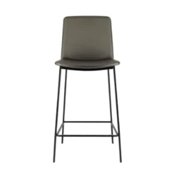 Perfecta Primera Tabouret snack belge rembourré en simili et pieds en métal> Tabouret Snack (assise +/- 65 Cm)|Tabouret De Bar (assise +/- 80 Cm)