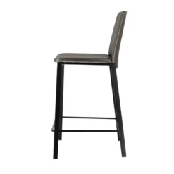 Perfecta Primera Tabouret snack belge rembourré en simili et pieds en métal><noscript><img width=