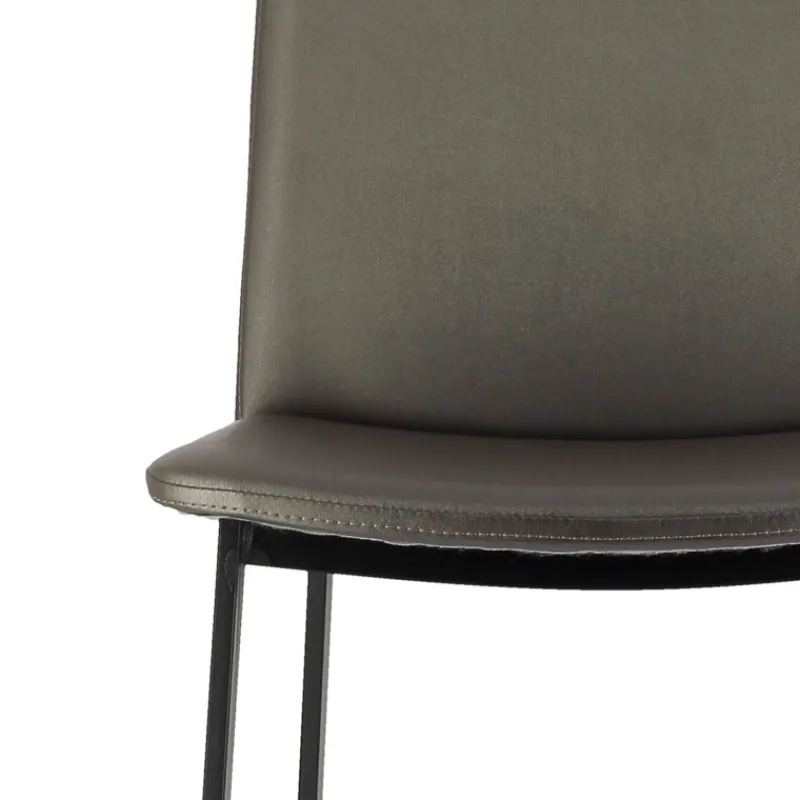 Perfecta Primera Tabouret snack belge rembourré en simili et pieds en métal> Tabouret Snack (assise +/- 65 Cm)|Tabouret De Bar (assise +/- 80 Cm)