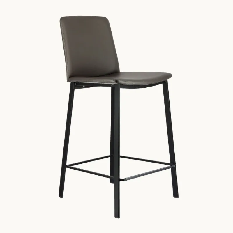 Perfecta Primera Tabouret snack belge rembourré en simili et pieds en métal> Tabouret Snack (assise +/- 65 Cm)|Tabouret De Bar (assise +/- 80 Cm)
