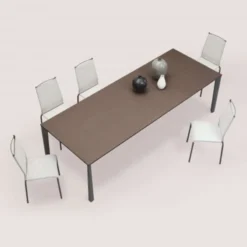 Ingenia casa Prisma Ingenia by Bontempi® Table moderne extensible en mélaminé et acier laqué> Table De Salle à Manger