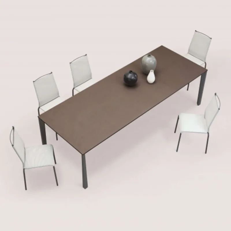 Ingenia casa Prisma Ingenia by Bontempi® Table moderne extensible en mélaminé et acier laqué> Table De Salle à Manger
