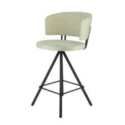 Perfecta Prélude Tabouret snack en tissu et pieds métal><noscript><img width=
