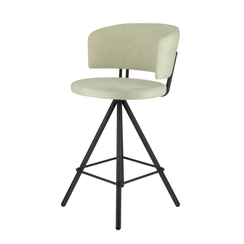 Perfecta Prélude Tabouret snack en tissu et pieds métal> Tabouret Snack (assise +/- 65 Cm)|Tabouret De Bar (assise +/- 80 Cm)