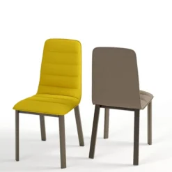 Cancio Pulsar Chaise contemporaine en tissu et métal><noscript><img width=