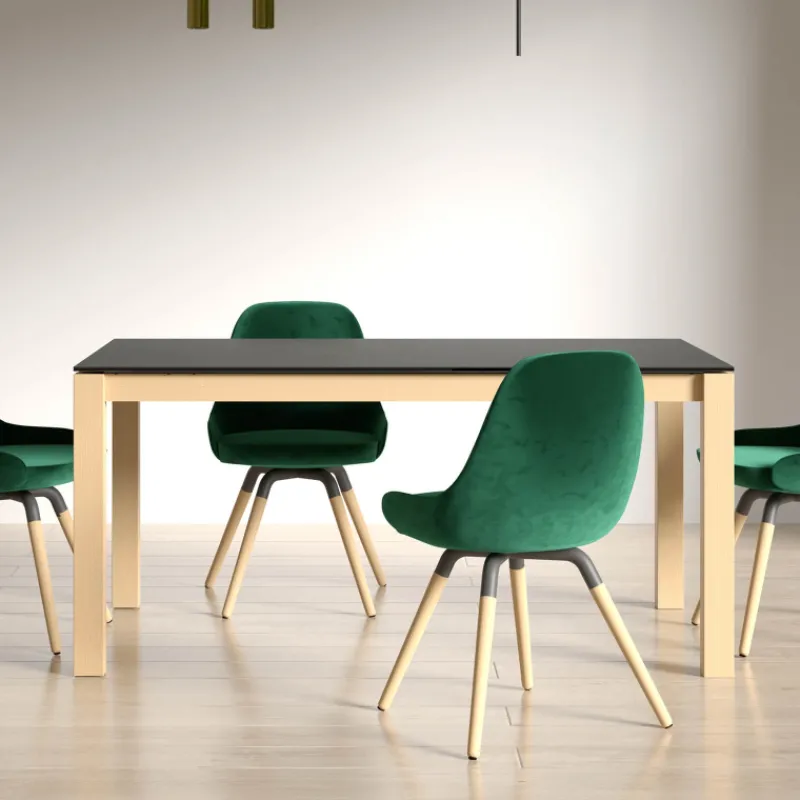 Cancio Quadra Table moderne en céramique extensible> Table De Salle à Manger