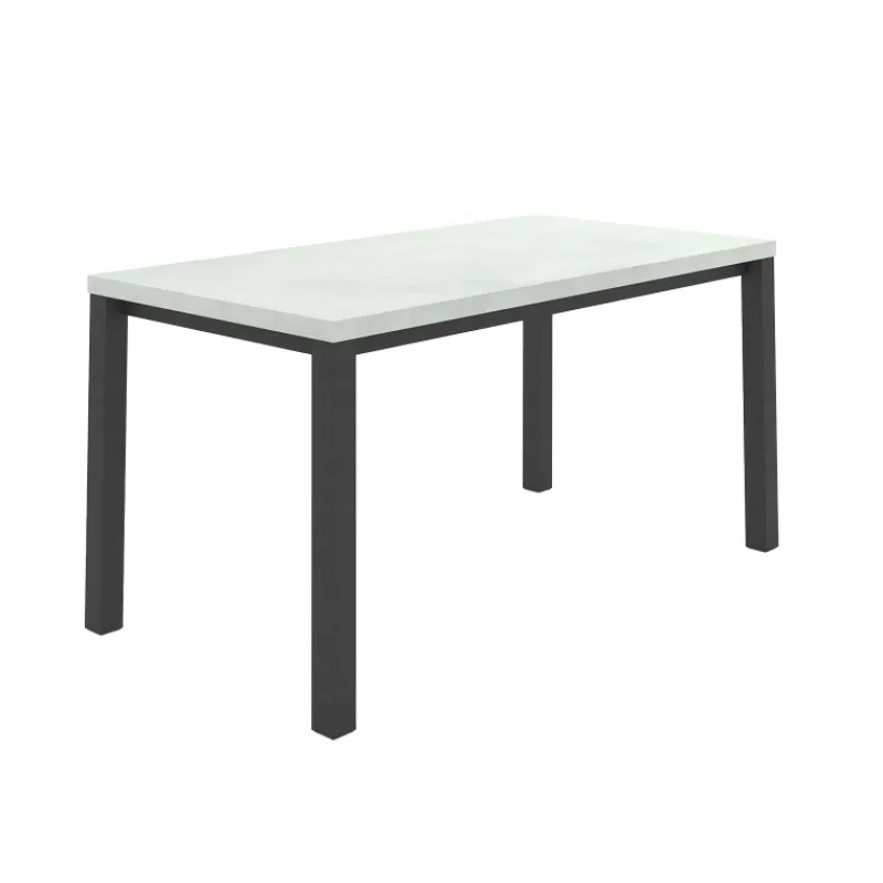 Perfecta Qube Table snack rectangulaire intemporelle en stratifié avec pieds en métal> Table De Cuisine|Table De Salle à Manger