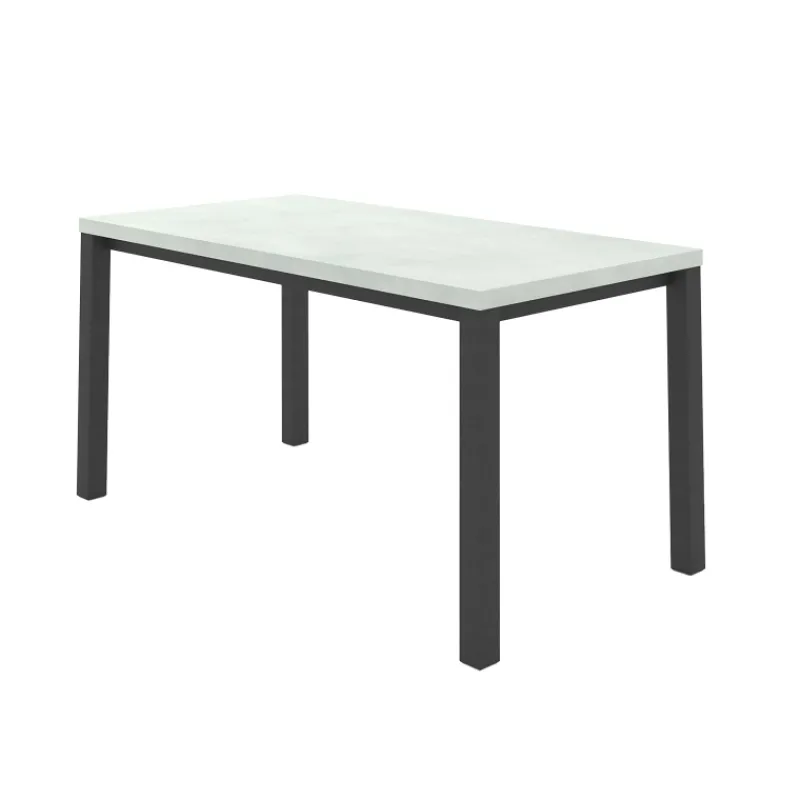 Perfecta Qube Table snack rectangulaire intemporelle en stratifié avec pieds en métal> Table De Cuisine|Table De Salle à Manger
