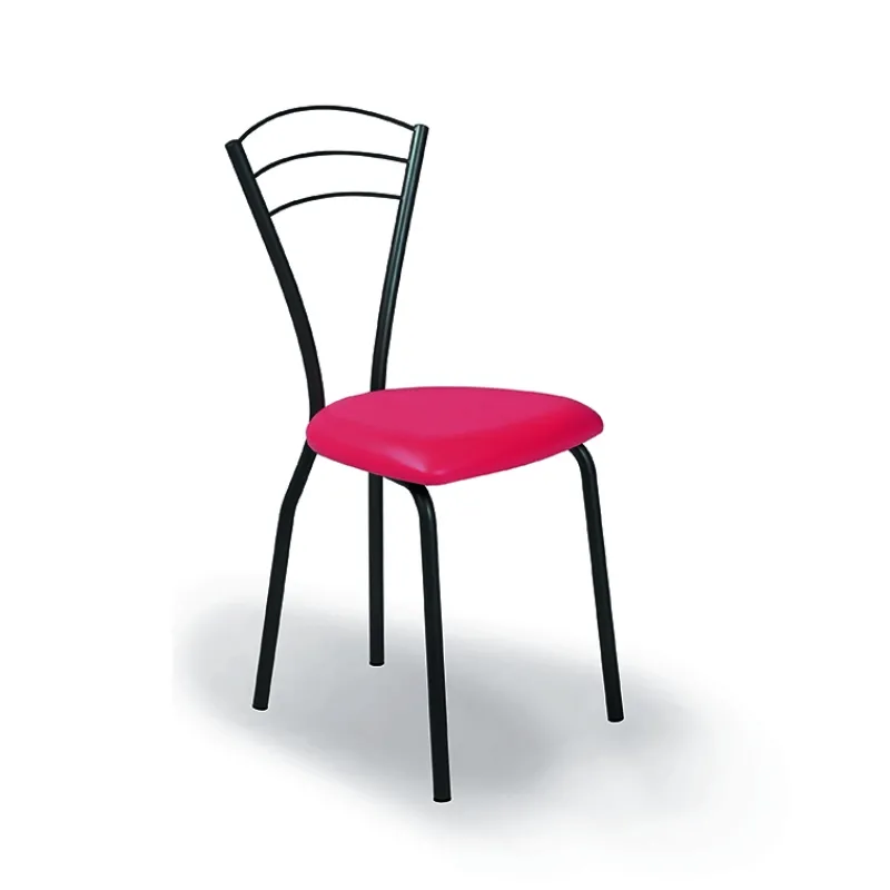Carrier Rebecca Chaise contemporaine française en métal avec assise rembourrée> Chaise De Cuisine