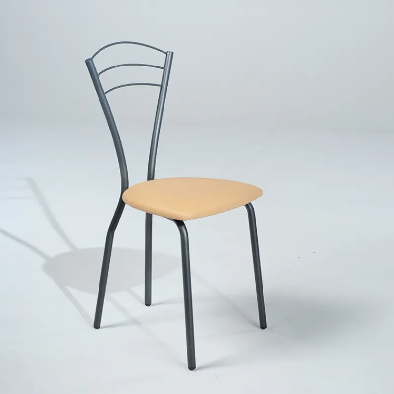 Carrier Rebecca Chaise contemporaine française en métal avec assise rembourrée> Chaise De Cuisine