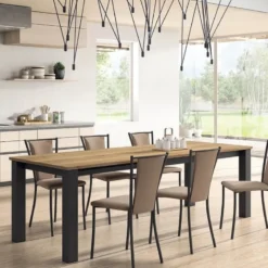 Perfecta Reina Chaise de cuisine contemporaine en métal et simili><noscript><img width=