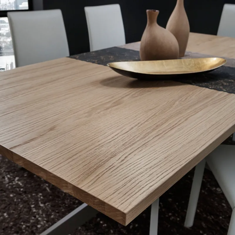 La primavera Renzo Table de salle à manger design extensible en stratifié> Table De Salle à Manger