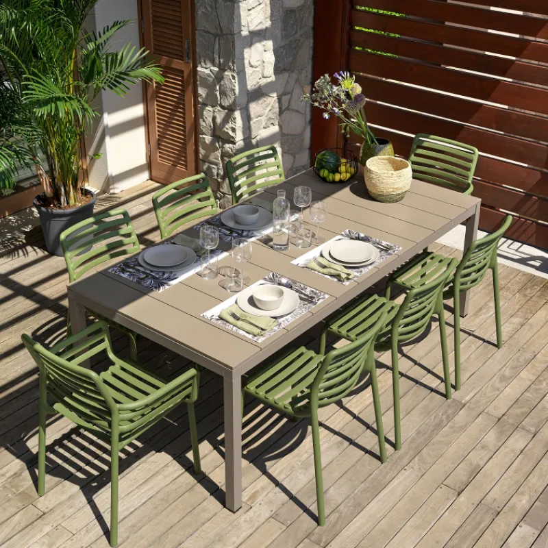 Rio Alu Table d'extérieur moderne extensible en aluminium> Table De Jardin