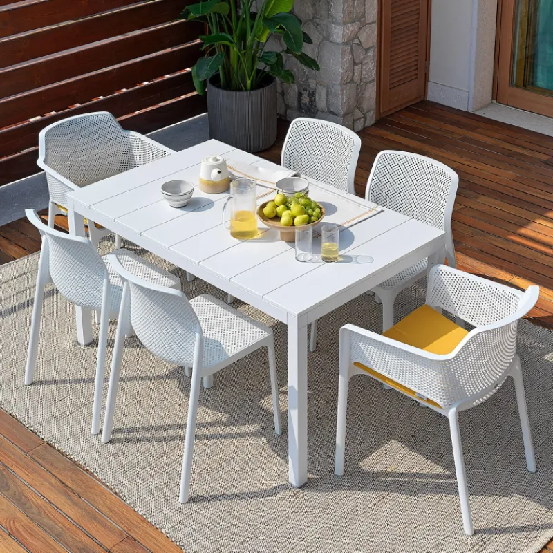 Rio Alu Table d'extérieur moderne extensible en aluminium> Table De Jardin