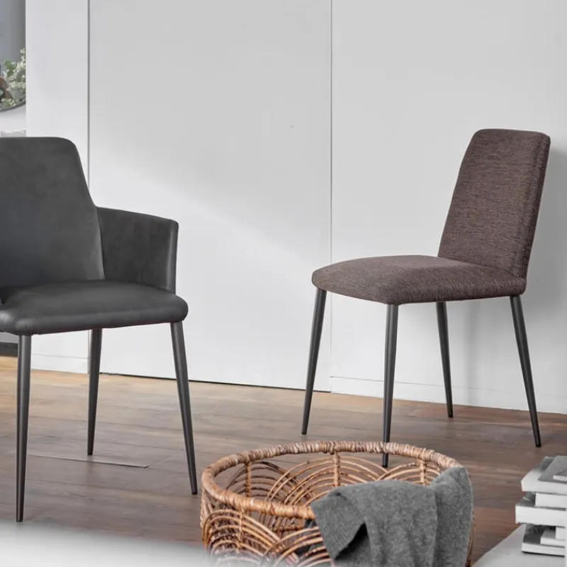 Mobitec Rob C03 ® Chaise de salle à manger en tissu et métal> Chaise De Salle à Manger