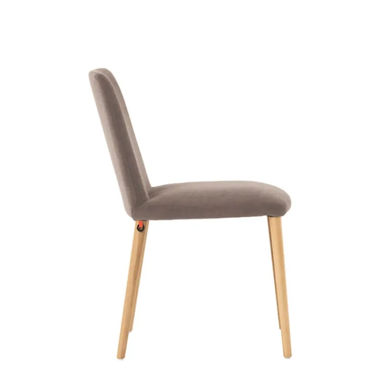 Mobitec Rob C01 ® Chaise moderne en tissu rembourrée avec pieds en bois massif> Chaise De Salle à Manger|Chaise Salon