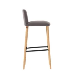 Mobitec Rob C06 ® Tabouret de bar en tissu et pieds bois massif><noscript><img width=