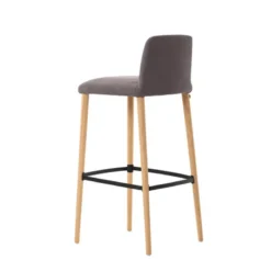 Mobitec Rob C06 ® Tabouret de bar en tissu et pieds bois massif><noscript><img width=