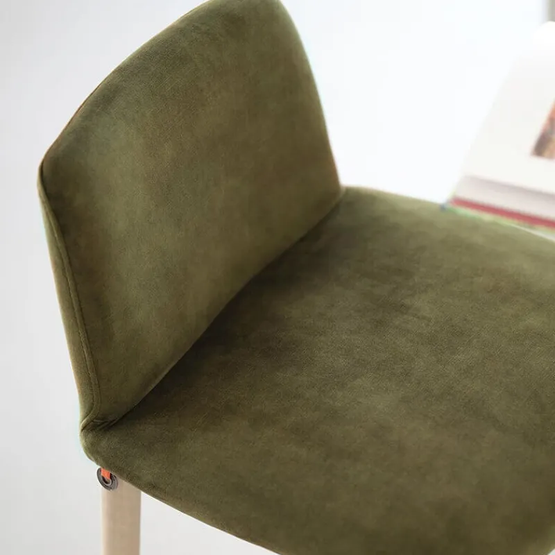 Mobitec Rob C06 ® Tabouret de bar en tissu et pieds bois massif> Tabouret De Bar (assise +/- 80 Cm)