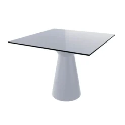 Roller H74 Table carrée design italien à pied central> Table De Cuisine|Table Pour Petit Espace