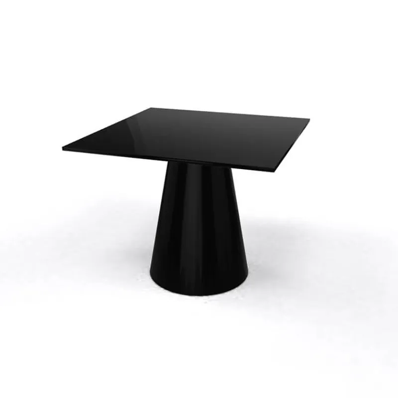 Roller H55 Table d'appoint carrée design italien à pied central> Table De Salon|Table Pour Petit Espace