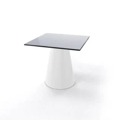 Roller H55 Table d'appoint carrée design italien à pied central><noscript><img width=