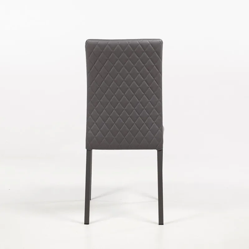 Peressini Roma Chaise contemporaine italienne dos matelassé> Chaise De Cuisine|Chaise De Salle à Manger