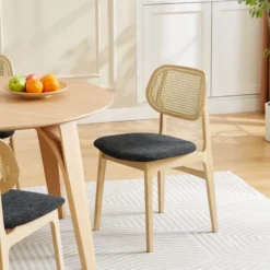 RomaneTable design ronde en bois><noscript><img width=