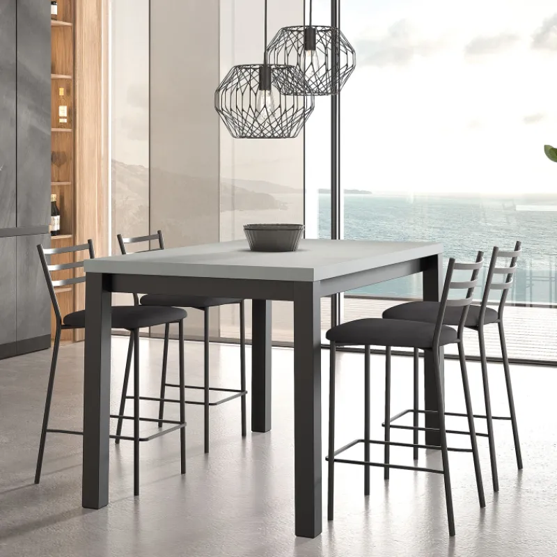 Perfecta Romy Tabouret snack en tissu et dossier en métal> Tabouret Snack (assise +/- 65 Cm)|Tabouret De Bar (assise +/- 80 Cm)