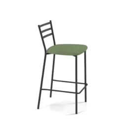 Perfecta Romy Tabouret snack en tissu et dossier en métal><noscript><img width=