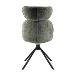 RosaChaise pivotante en tissu avec pieds en métal><noscript><img width=