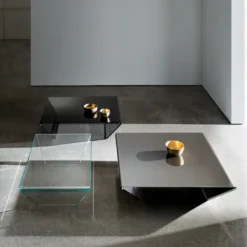 Sovet Italia Rubino Sovet® Table basse design rectangulaire ou carrée en verre><noscript><img width=