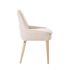 Mobitec Saga ® Chaise confortable en tissu et pieds bois><noscript><img width=