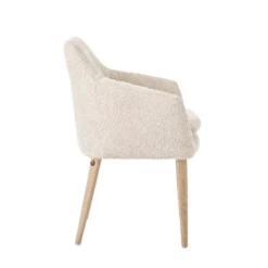 Mobitec Saga ® Fauteuil confortable en tissu et pieds en bois><noscript><img width=