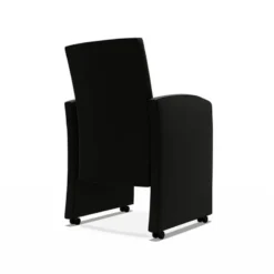Sessio Sarah Fauteuil de table rembourré en synthétique avec roulettes><noscript><img width=