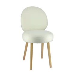 Sessio Severus Chaise cosy bicolore en tissu avec pieds bois><noscript><img width=