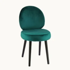 Sessio Severus Chaise cosy bicolore en tissu avec pieds bois><noscript><img width=