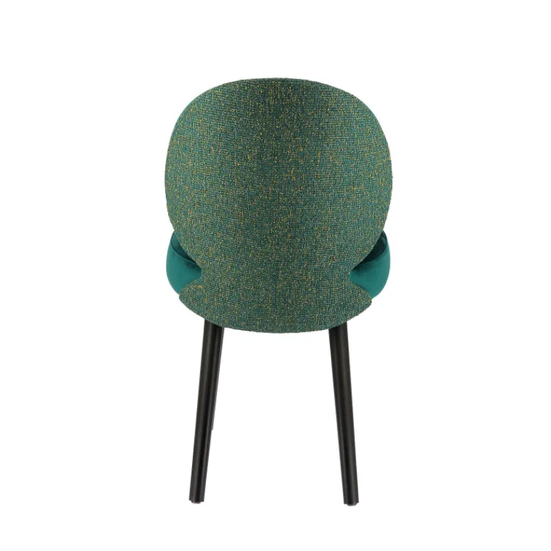 Sessio Severus Chaise cosy bicolore en tissu avec pieds bois> Chaise De Salle à Manger|Chaise Salon