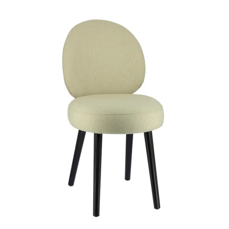 Sessio Severus Chaise cosy en tissu et pieds bois> Chaise De Salle à Manger|Chaise Salon